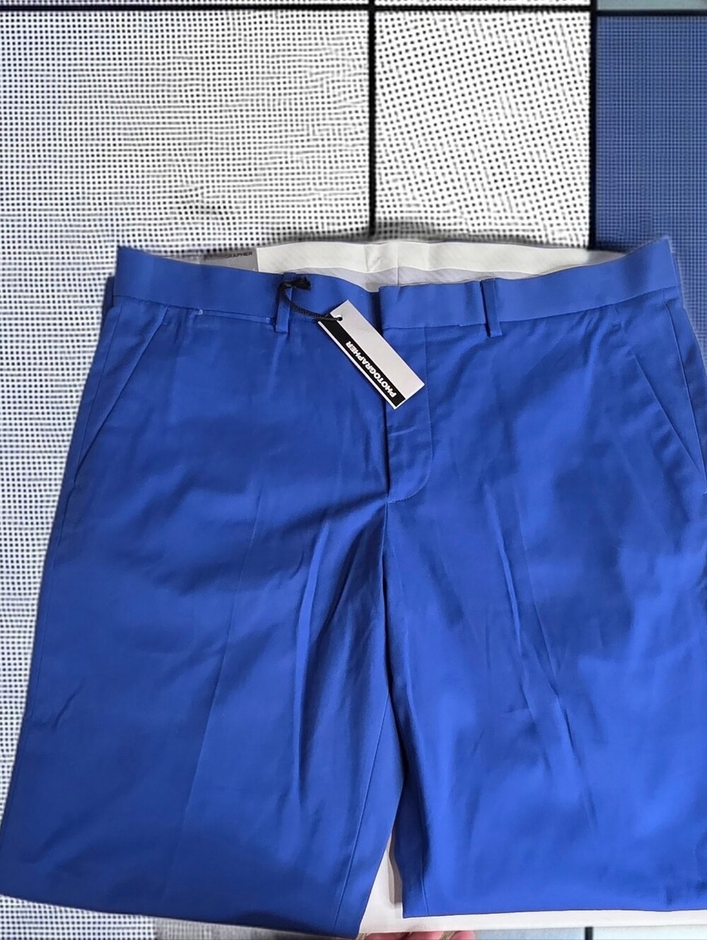 753 Express Men’s Photographer Slim Fit Dress Pants Blue 34x30 NWT - Picture 3 of 6